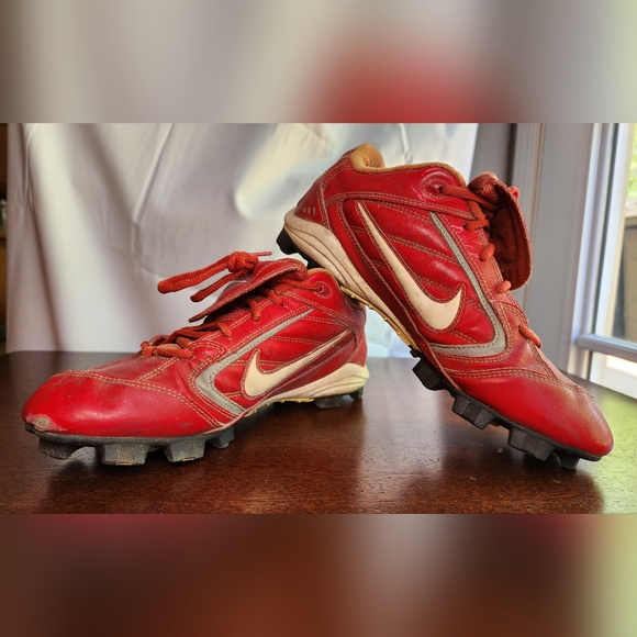Nike Baseball Cleats Men's Red size 8.5 - Picture 4 of 14